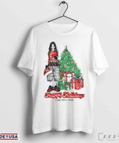 Billie Eilish Happy Holidays 2024 White Crewneck Sweater T-Shirt