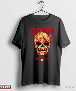 Cleveland for life skull shirt