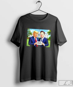 DOGE Trump and Elon with White House art shirt