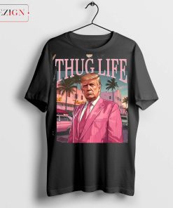 Donald Trump Thug Life Comfort Colors®, Funny Trump 2024 Shirt, Republican Gifts, Trump Sweatshirt, MAGA Trump Crewneck, 2024 Election Tee