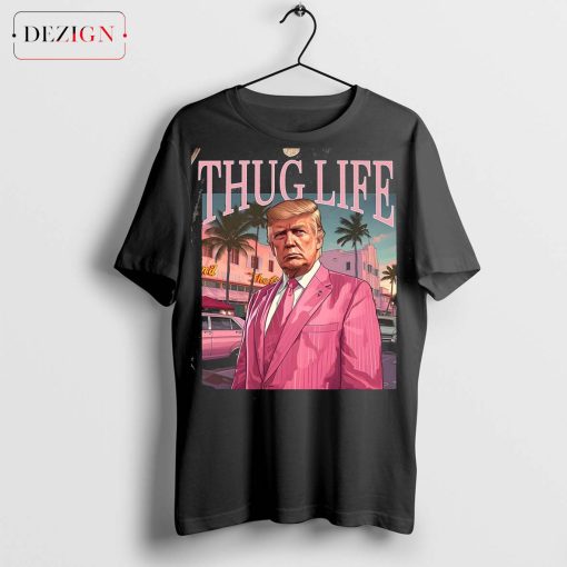 Donald Trump Thug Life Comfort Colors®, Funny Trump 2024 Shirt, Republican Gifts, Trump Sweatshirt, MAGA Trump Crewneck, 2024 Election Tee