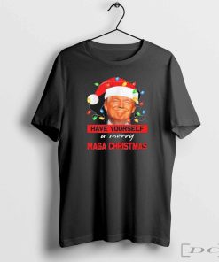 Funny Santa Trump Have Yourself A Merry Maga Christmas T-Shirts