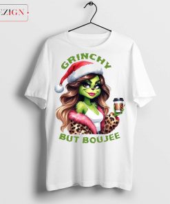 Grinchy But Boujee Shirt, Christmas Boujee Shirt, Grinchy Shirt, Grinchmas Sweatshirts For Woman, Bougie Sweatshirt, Grinchy And Bougie Tee