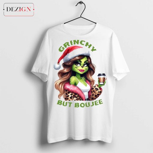 Grinchy But Boujee Shirt, Christmas Boujee Shirt, Grinchy Shirt, Grinchmas Sweatshirts For Woman, Bougie Sweatshirt, Grinchy And Bougie Tee