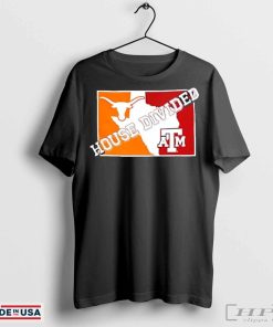 House Divided Texas A&M Aggies Vs Texas Longhorns 2024 Logo T-shirt