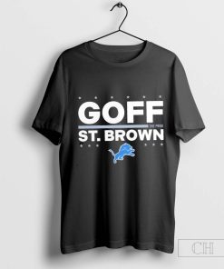 Jared Goff and Amon-Ra St. Brown Detroit Lions election players t-shirt