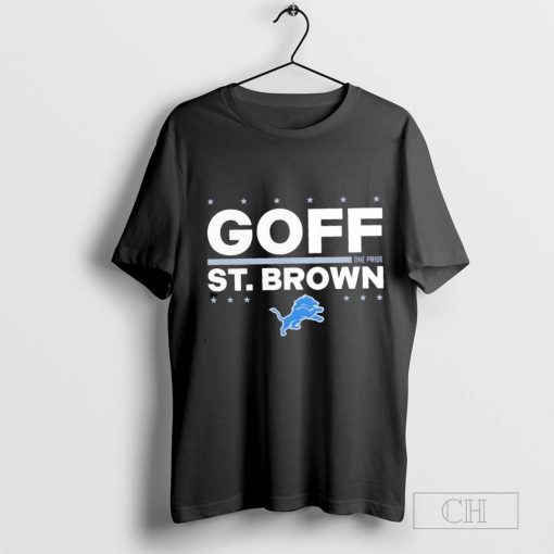 Jared Goff and Amon-Ra St. Brown Detroit Lions election players t-shirt