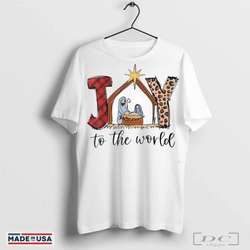 Joy To The World Baby Jesus In The Manger Christmas Xmas T-Shirt