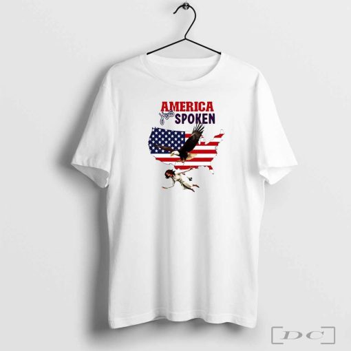 Kamala America has spoken USA flag map shirt