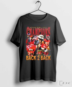 Kansas City Super Bowl Lviii Champ Back 2 Back 2024 NFL Unisex T-Shirt