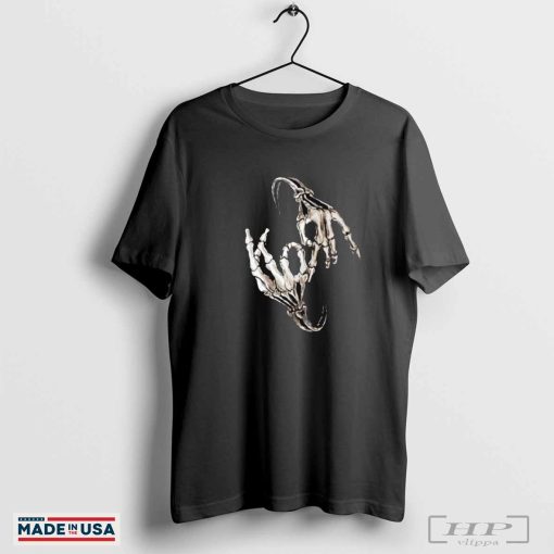 Korn Skeleton Fingers Logo New Black T-Shirt