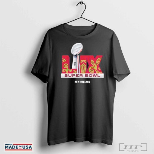 New Orleans Super Bowl LIX Trophy Dimension NFL T-Shirts