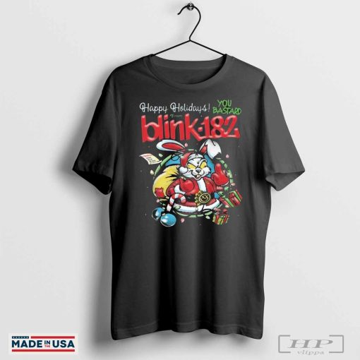 Official Blink-182 Tour Happy Holidays You Bastard Christmas Shirt