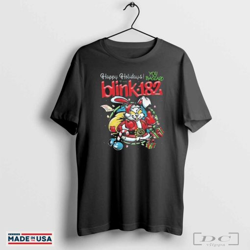 Official Blink-182 Tour Happy Holidays You Bastard Christmas Shirt