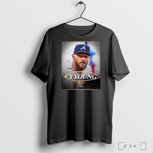 Official Chris Sale National League Award Winner Cy Young Atlanta Braves MLB 2024 Poster t-shirt