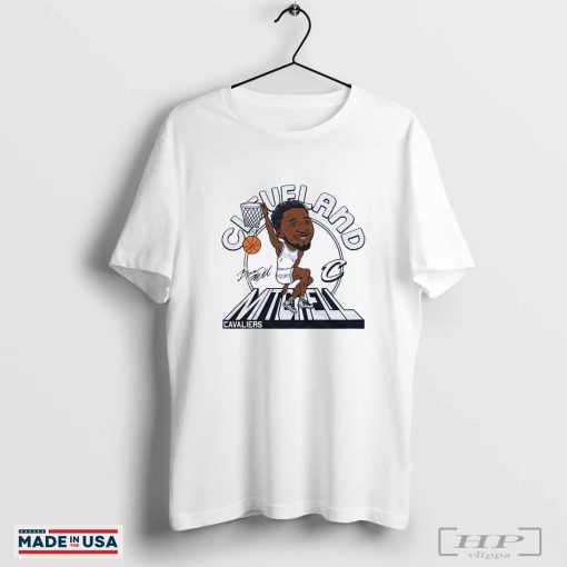 Official Donovan Mitchell Cleveland Cavaliers Signature City Caricature Shirts