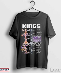 Official Sacramento Kings Basketball Team Signature Unisex T-shirts