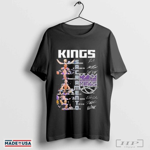 Official Sacramento Kings Basketball Team Signature Unisex T-shirts