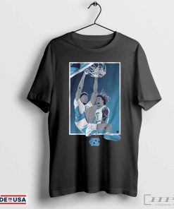 Official UNC Basketball Jalen Washington And Elliot Cadeau North Carolina Tar Heels T-shirt