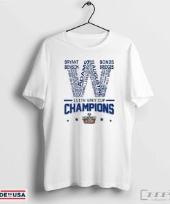 Official Winnipeg Blue Bombers 111th 2024 Grey Cup Football Champions Shirt