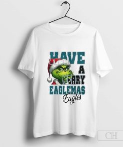 Philadelphia Eagles Grinch Have A Merry Eaglemas Eagles Christmas T-Shirt