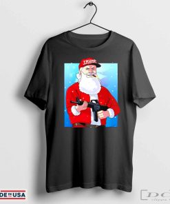 Santa Claus Patriotic Christmas Donald Trump shirt