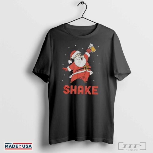 Santa drunk shake Christmas shirt