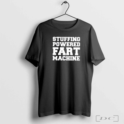 Stuffing powered fart machine shirt