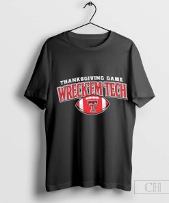 Texas Tech Wreck’ Em Tech Thanksgiving Gameday mascot t-shirt