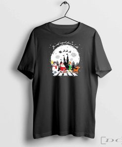 The most magical place on Earth Christmas characters abbey road shirt