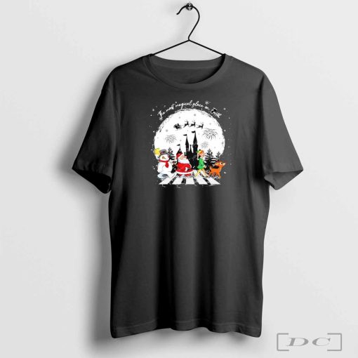 The most magical place on Earth Christmas characters abbey road shirt