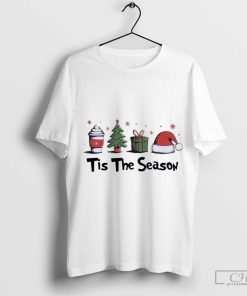 Tis The Season Christmas Holiday Coffee Santa Claus T-Shirt