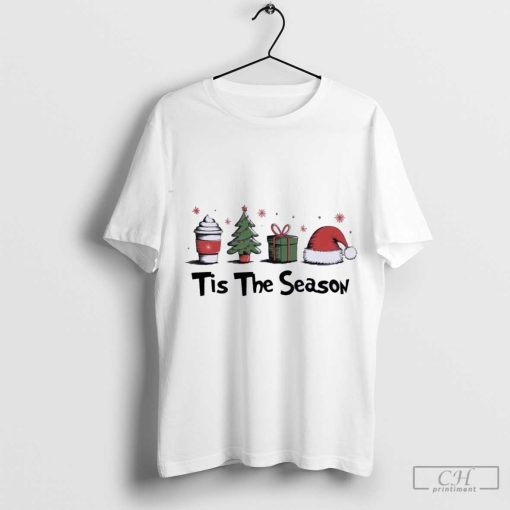 Tis The Season Christmas Holiday Coffee Santa Claus T-Shirt