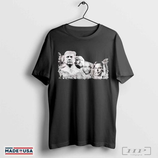 Trump And Elon Musk Brad Garlinghouse Modern Mount Rushmore T-Shirts