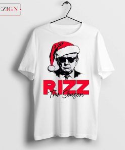 Trump Rizz The Season Sweatshirt, Funny Trump Shirt, Trump Christmas Tee, Donald Trump Xmas T-shirt, Santa Hat Shirt, Christmas Matching Tee