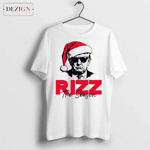 Trump Rizz The Season Sweatshirt, Funny Trump Shirt, Trump Christmas Tee, Donald Trump Xmas T-shirt, Santa Hat Shirt, Christmas Matching Tee