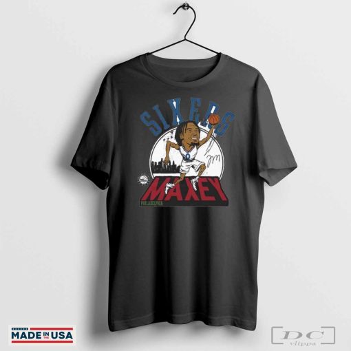 Tyrese Maxey Philadelphia 76ers Signature City Caricature T-shirts