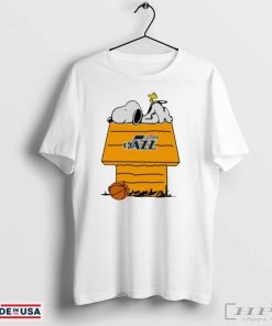 Utah Jazz NBA Basketball Snoopy Woodstock House 2024 Shirt