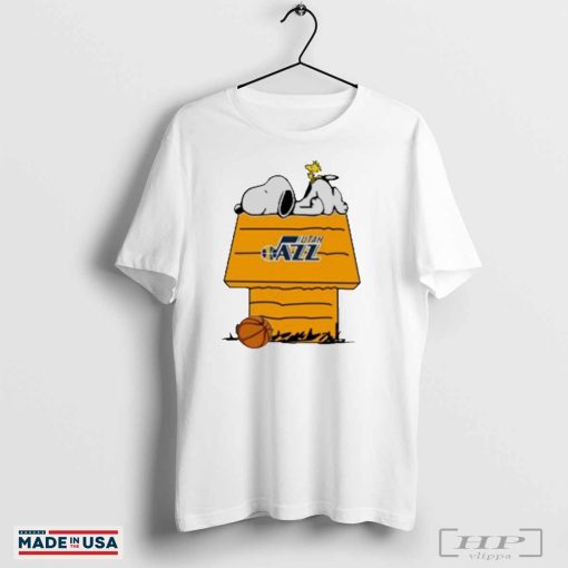 Utah Jazz NBA Basketball Snoopy Woodstock House 2024 Shirt