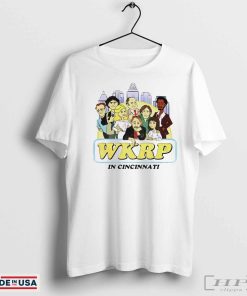 WKRP in Cincinnati Cast Drawing Cartoon Shirt