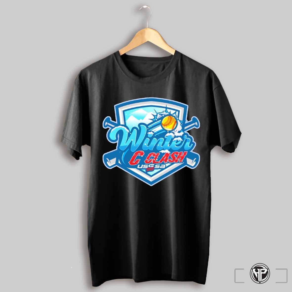 2025 Usssa Indiana Fast Pitch Winter C Clash Logo Shirt Trending