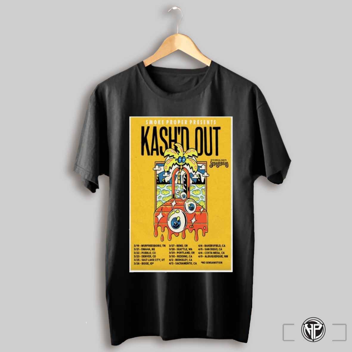 Trending Kashd Out West Coast Tour 2025 Poster T Shirt Sweatshirt