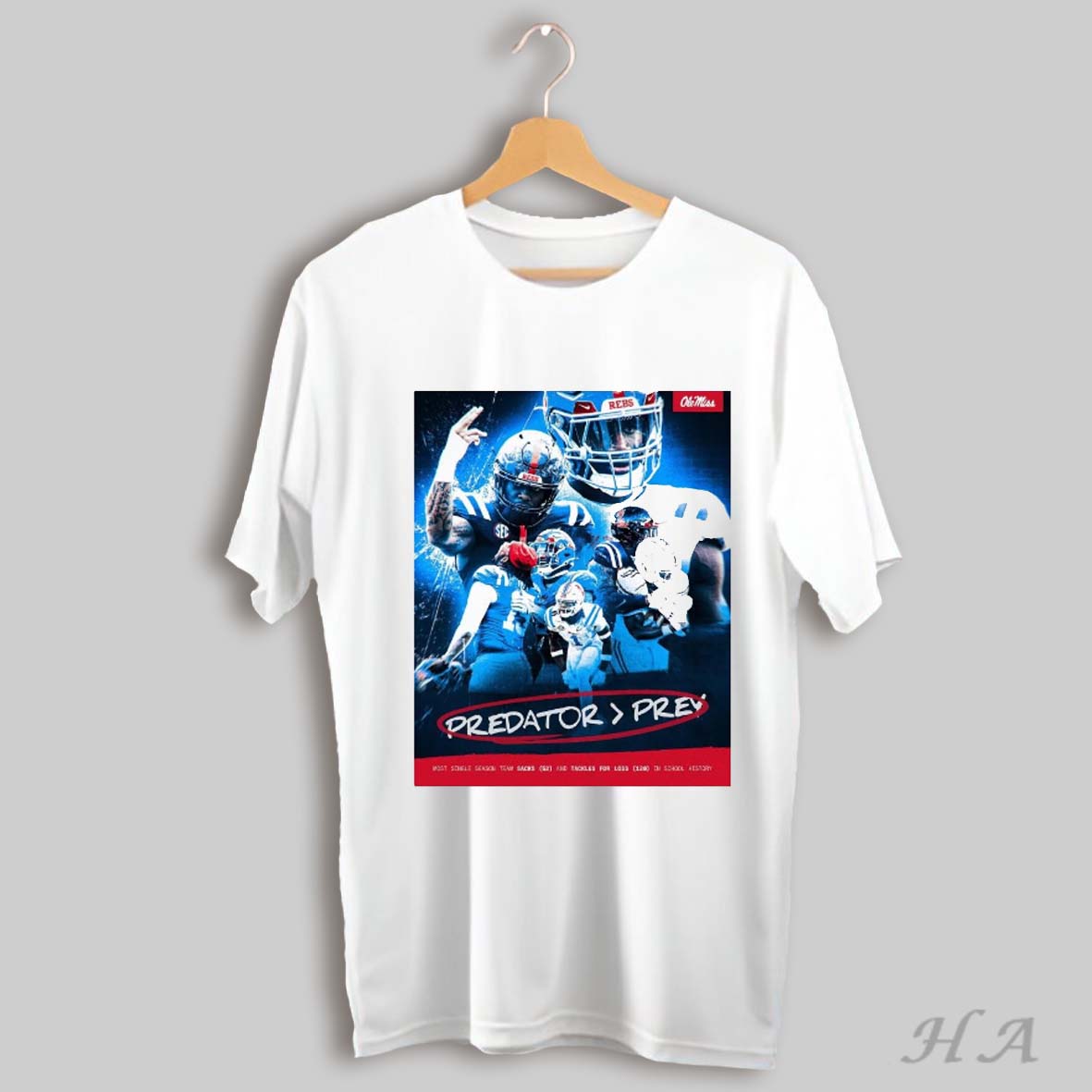 Trendy Ole Miss Rebels Predator Prey Most Single Season Team Sacks 52 And Tackles For Loss 120 In School History Poster T Shirt Sweatshirt Tee Shirt
