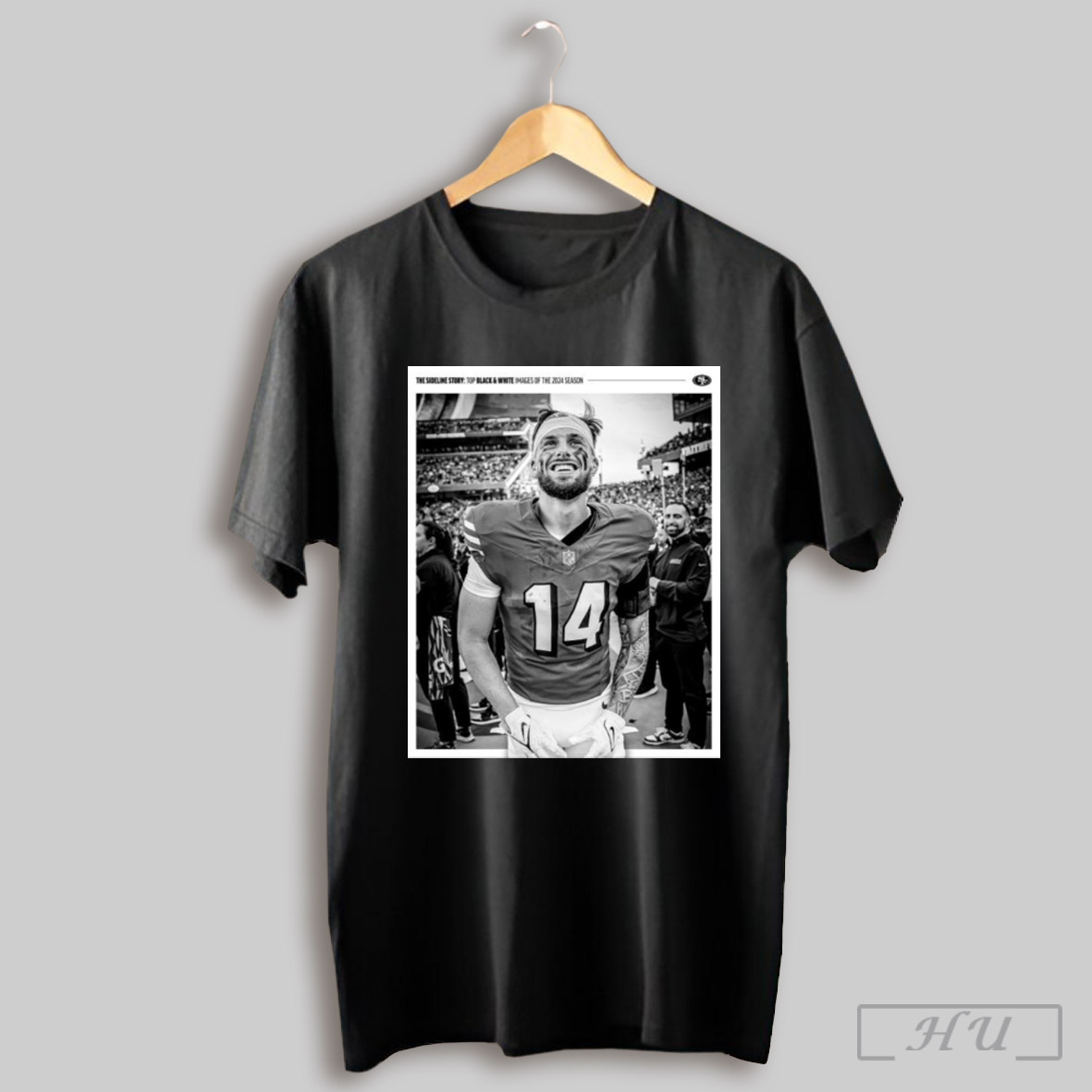 Official Poster San Francisco 49ers Ricky Pearsall The Sideline Story Top Black And White Images Of The 2024 Season Shirt