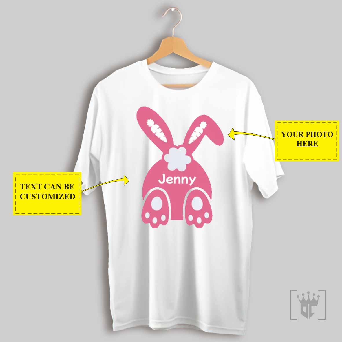 Personalized Bunny Name T Shirt