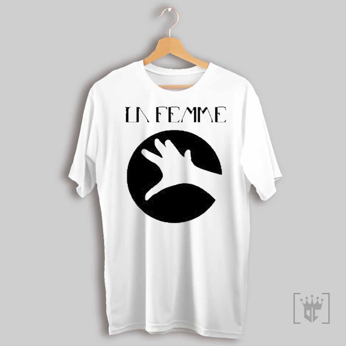 La Femme Hand Logo Blanc Noir T Shirts