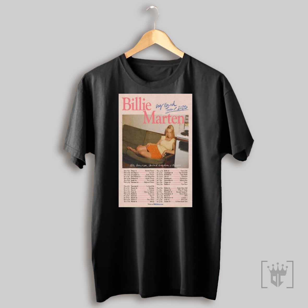 Original Billie Marten North America Uk And Eu Tour 2025 Poster T Shirt