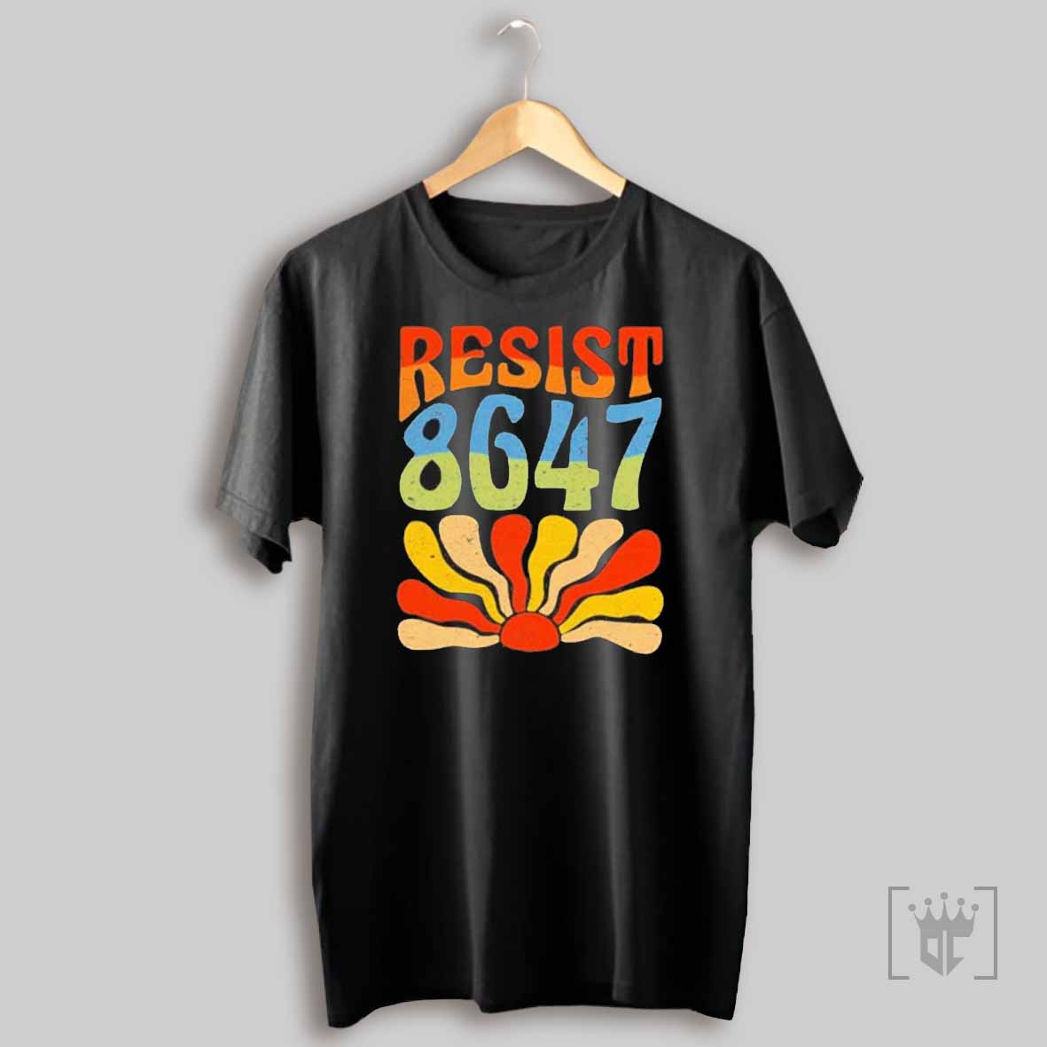 Vintage 86 47 Resist Flower President T Shirt
