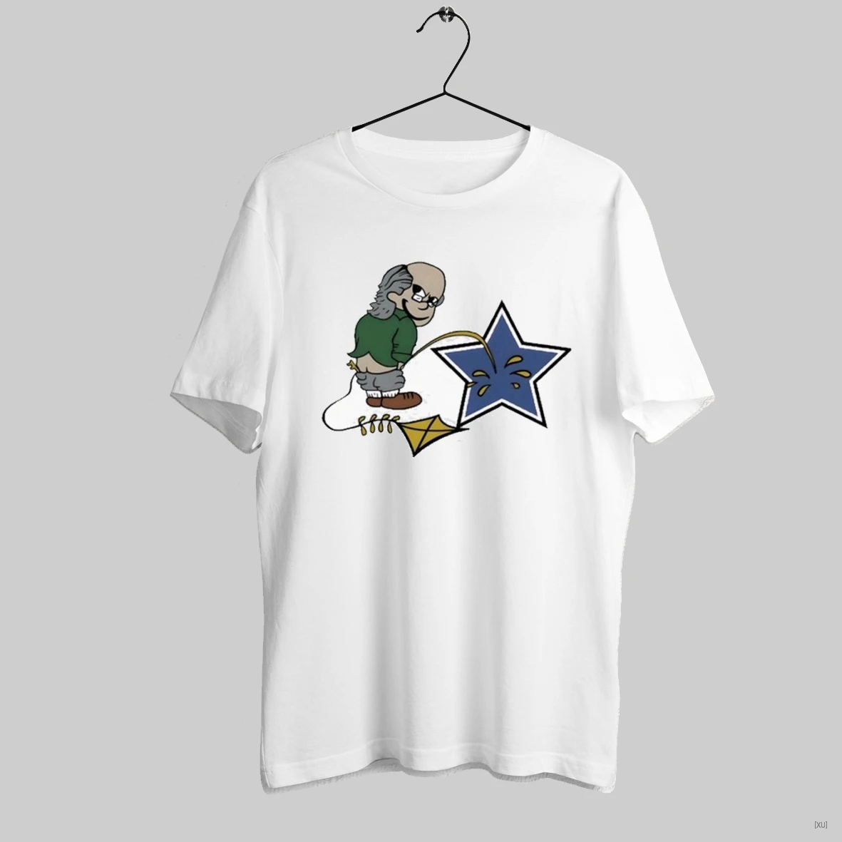Ben Franklin Philadelphia Eagles Whizzing On The Blue Star Dallas Cowboys Star Pee