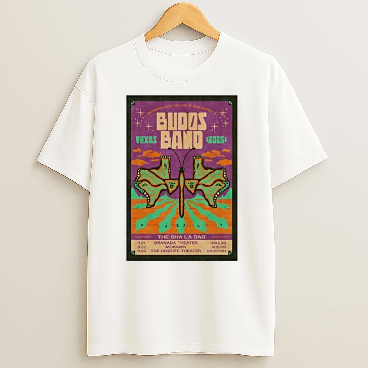 Budos Band Tx Tour 2025 11 21 Granada Theater Dallas 11 22 Mohawk Austin 11 Tshirt Hoodie